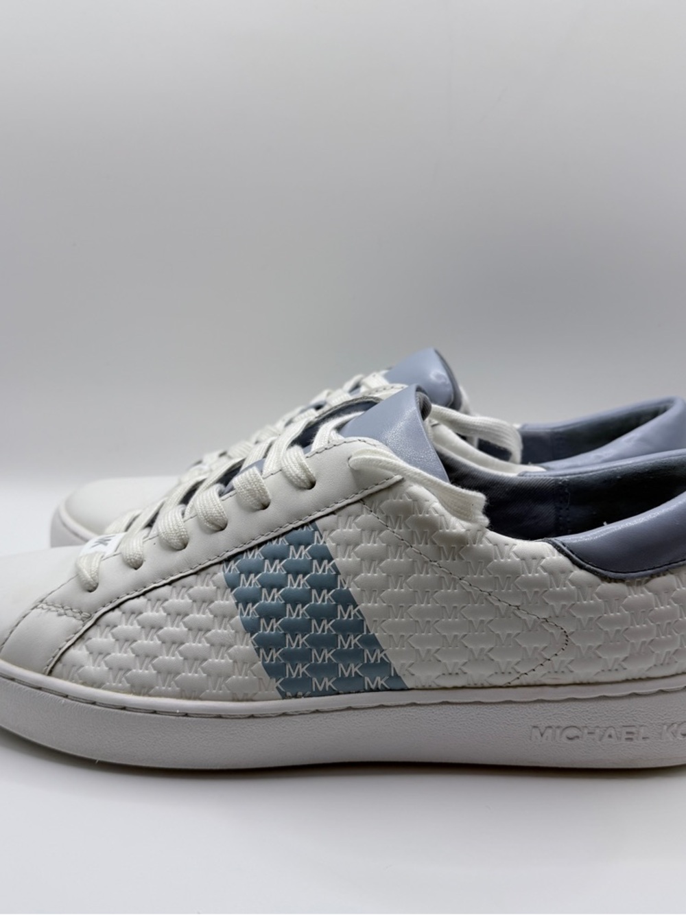 MICHAEL Michael Kors Women's Colby Sneakers in the Pale Blue colorway - Picture 5 of 10
